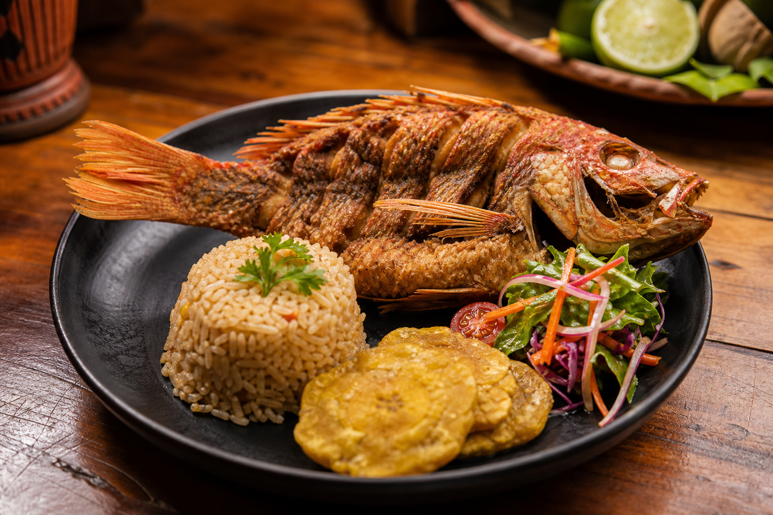 Pargo frito